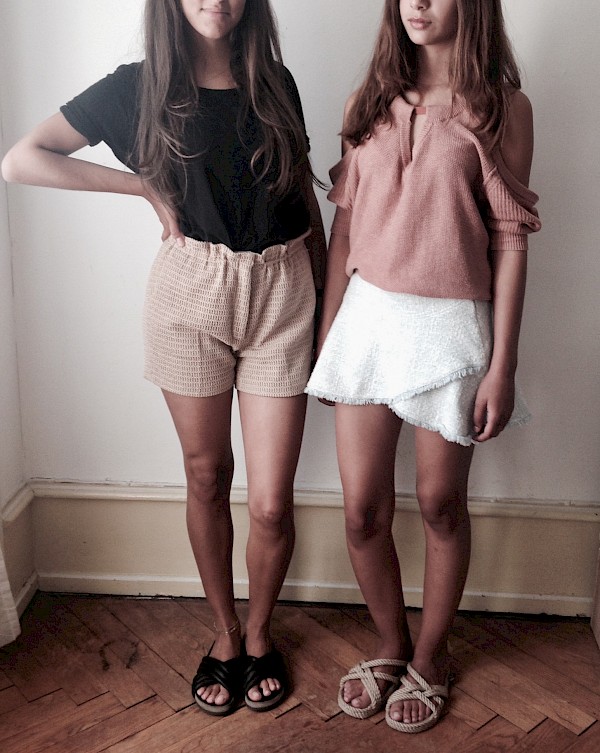 Isabel Marant Holden Slides Aigner Shorts Sonia Rykiel Knit blouse boucle boukle mini skirt nomadic state of mind handcrafted rope sandals