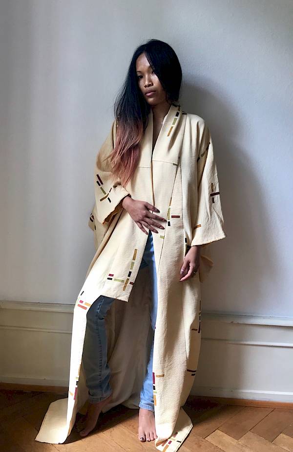 Miau Kimono jeans ginuwine silk japan samurai Calvin Klein MTV vogue vintage